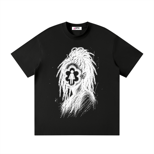 SKETCHED TEE BLCK